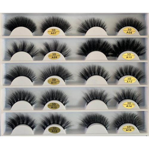 New Design Custom Eyelash Packing Set 3d Mink False Eye Lashes  25mm Wholesale Mink Eyelashes